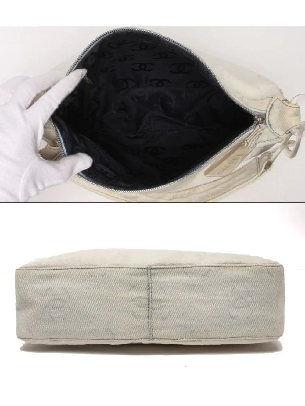 Chanel Shoulder Bag CC Logo 7 Denim